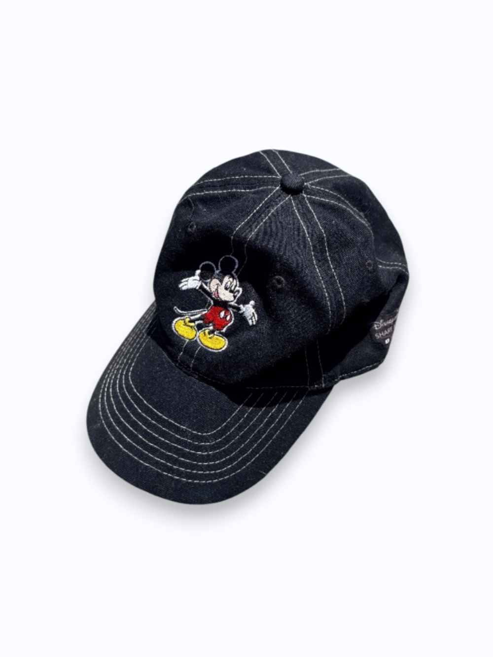 Disney Mickey Mouse Embroidered Black Baseball Cap Adjustable